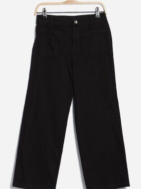 Sanctuary Black Cropped Wide-Leg Utility Pants